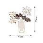 Wallity Flowers in Pots - Escultura de pared de metal multicolor